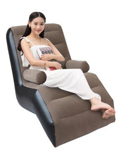 Inflatable Sofa Couch, Foldable Indoor Sofa Lounge Chair Sleeper Inflatable Lounger Air Sofa Chair Deck Chair for Bedroom Living Room Camping