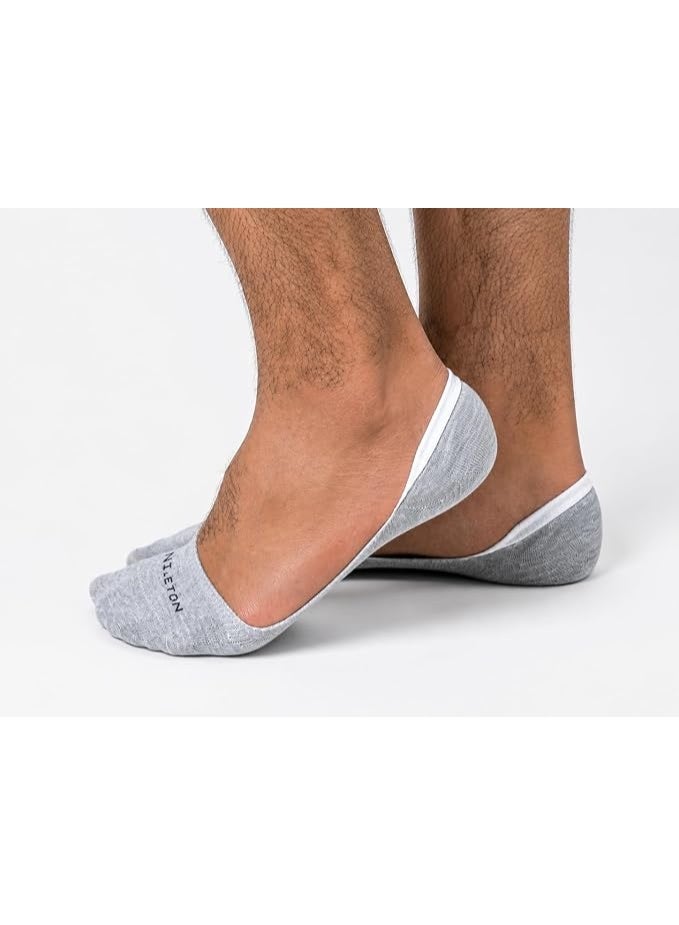 Nileton Men’s Cotton Invisible Socks – Pack of 3 – No Show Low Cut Footie Liner Socks for Loafers, Sneakers & Casual Shoes – Soft Comfortable Everyday Socks - Image 2