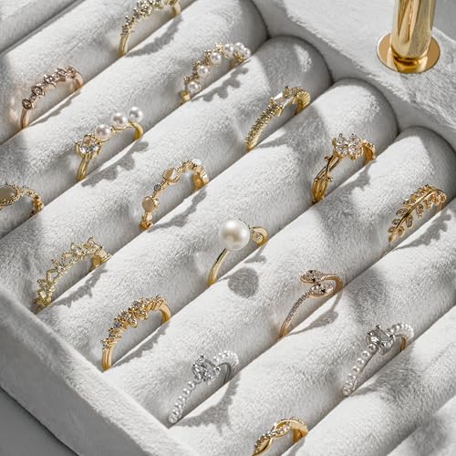 bussdis 3 Tier Bracelet Holder Display Detachable T Bar White Velvet Bracelet Holder Jewelry Holder Organizer for Bracelet Necklace Watches Rings - Image 3