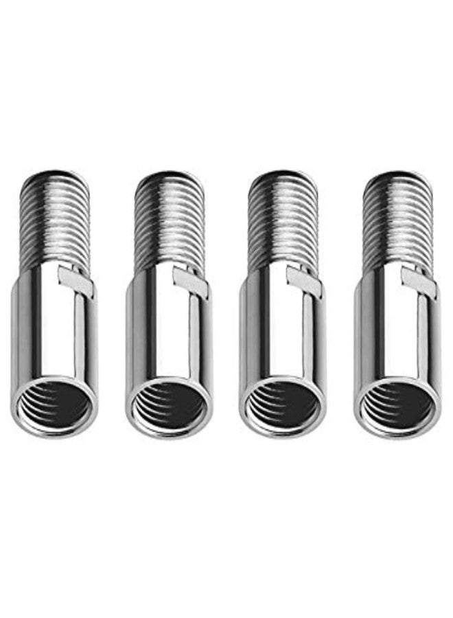 NEW WARE CP Extension Nipple Brass 2 Inch Pack of 4 Chrome Plated Durable Plumbing Connector for Pipes and Fixtures - Image 1