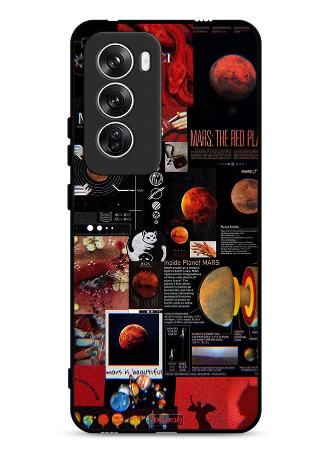 Tolwak Oppo Reno12 5G Protective Case Cover Mars Art - Image 1