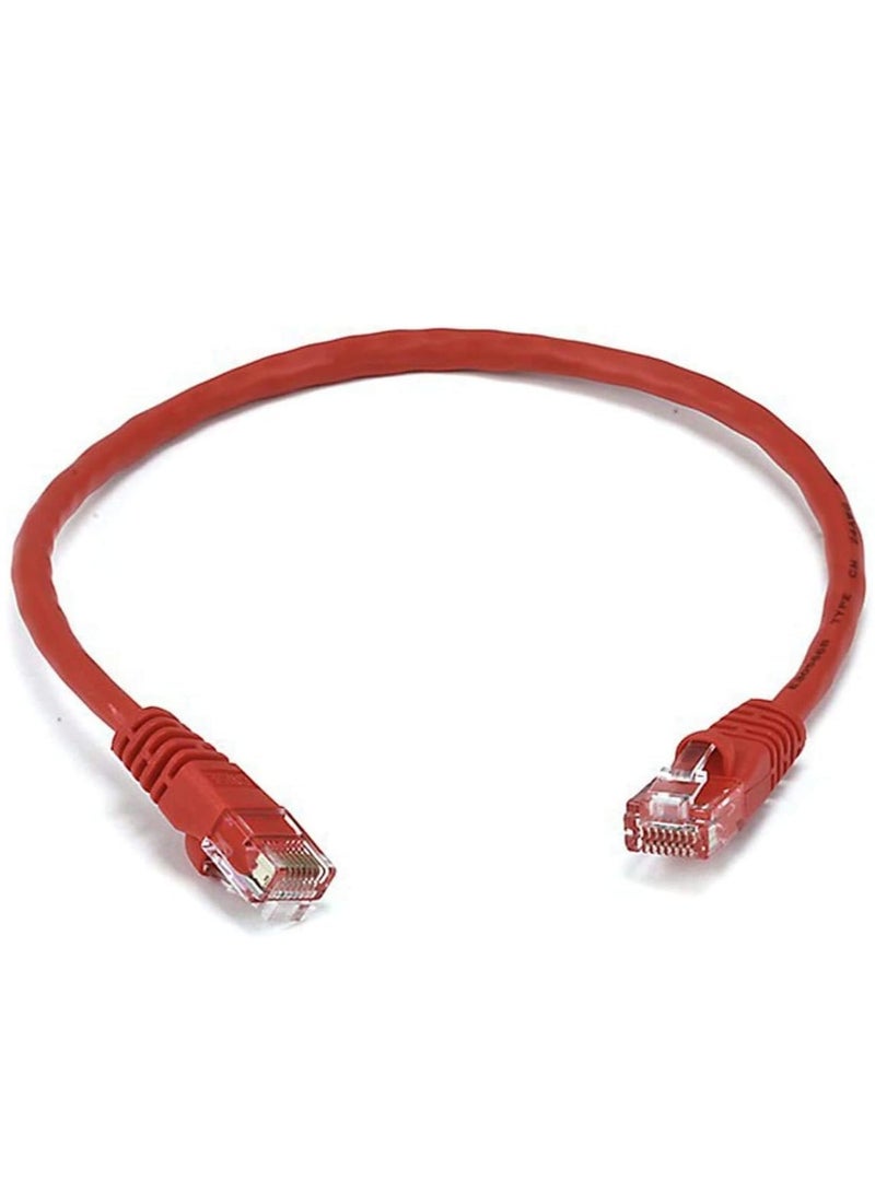 1 Piece  0.5M Short Cat6 Ethernet Cable Computer LAN Network Cord full copper Red