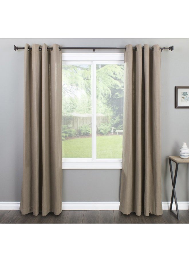 Decopolitan 7/8-Inch Square Window Treatment Rod Set, 18 to 36-Inch, Copper - Image 4