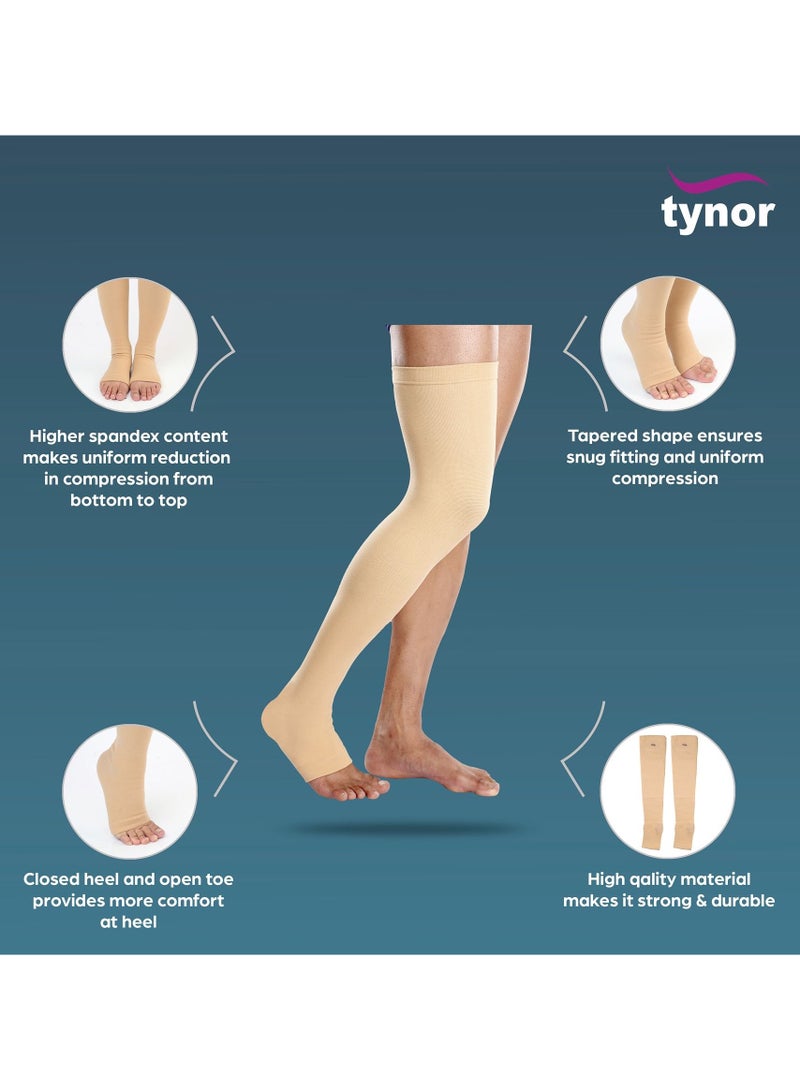 تاينور شراب دوالي اعلي الركبة كلاسيكية (زوج) - Image 3