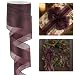 HUIHUANG Burgundy Sheer Christmas Ribbon with Satin Stripe 25 inch Burgundy Wired Ribbon for Bows Making Wreaths Garland Gift Wrapping Wedding Bridal Shower DecorationsContinous 10 Yards - Image 2