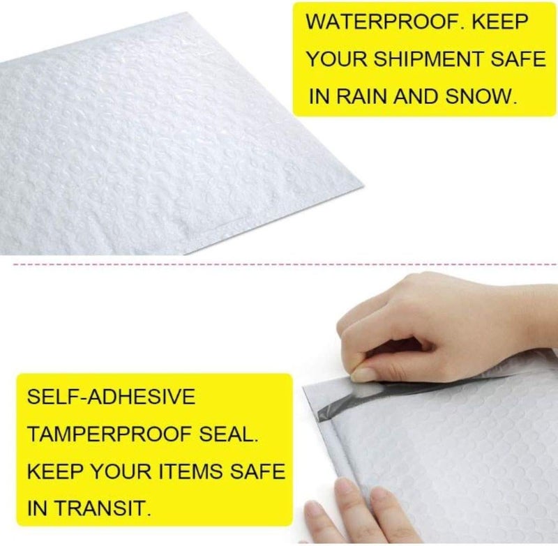 Secure Seal #00 5x10 Poly Bubble Mailers | Padded Shipping Envelope Mailers (Pack of 250) - Image 4