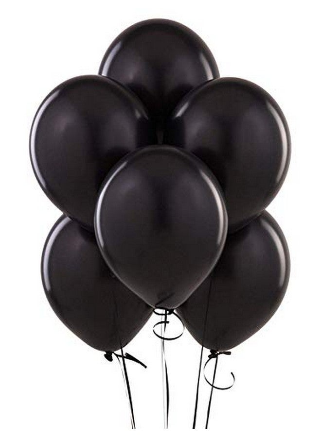 تريشرا بالونات TRISHRA Party Products عالية الدقة ذات اللمسة المعدنية لتزيين حفلات أعياد الميلاد/الذكرى السنوية، عبوة من 25 بالونًا باللون الأسود والأرجواني والفضي - Image 1