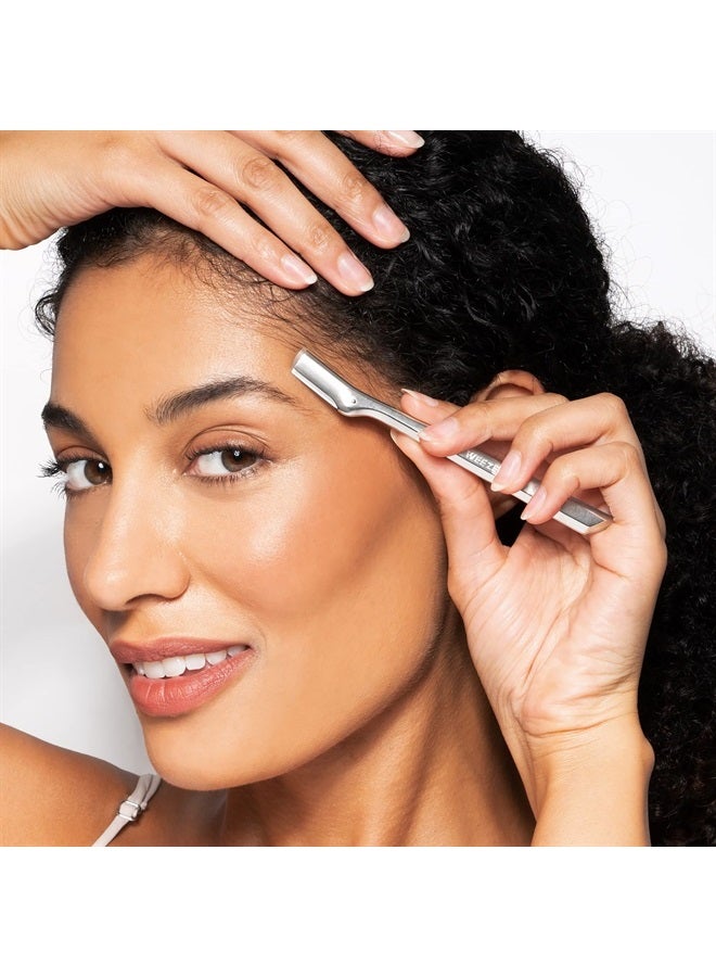 Tweezerman Eyebrow Razor with 3 Replacement Blades and Safety Cap - Image 3
