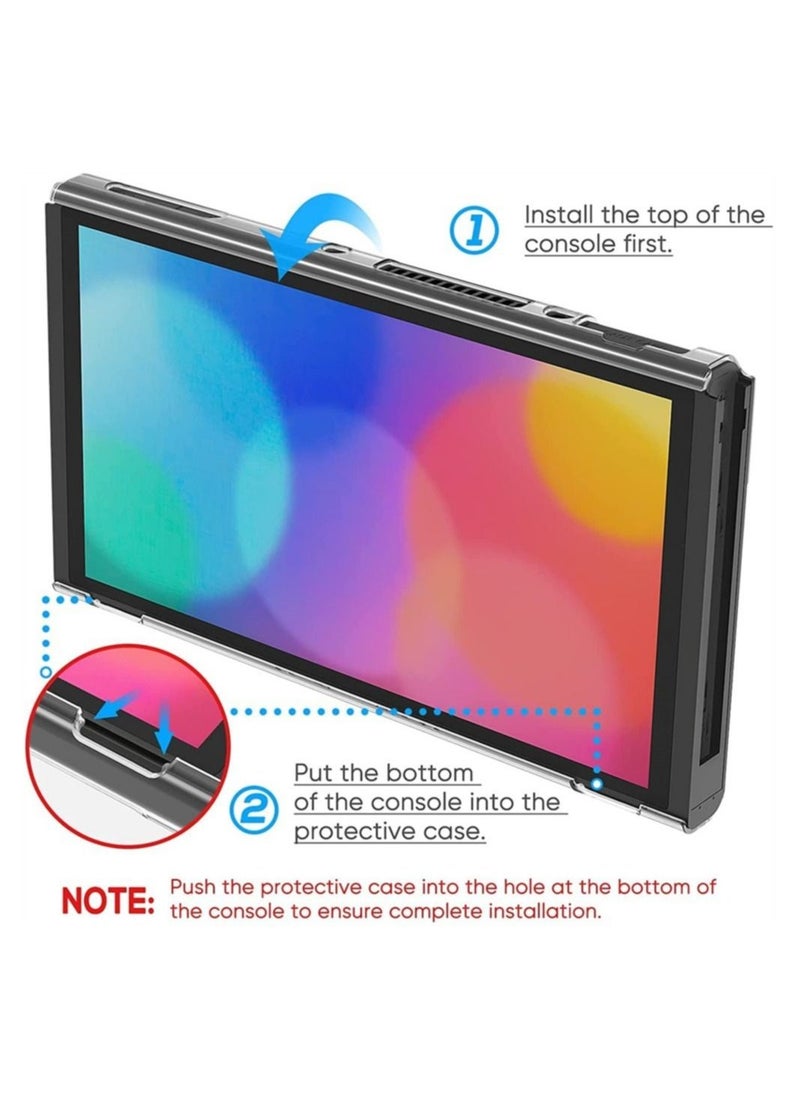 DMG TECH - Game Console Carrying Case, Hard Shell Travel Organizer Accessories with Nintendo Switch, with Screen Protector, Protective Cover Case, Kickstand, Thumb Grip Caps & Game Card Box - Image 1