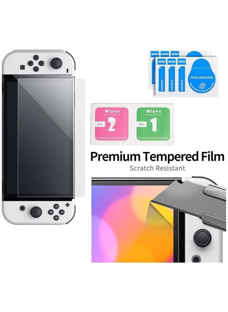 DMG TECH - Game Console Carrying Case, Hard Shell Travel Organizer Accessories with Nintendo Switch, with Screen Protector, Protective Cover Case, Kickstand, Thumb Grip Caps & Game Card Box - Image 1