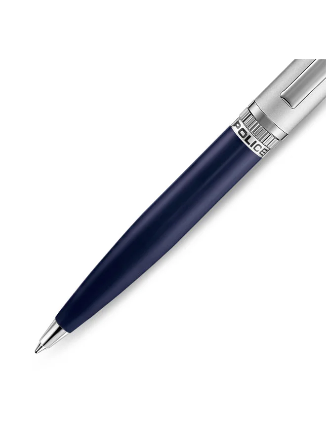 Police Black Vivaldi Matte Black Twist Ballpoint Pen for Men, Blue Ink for Men | Best Price UAE