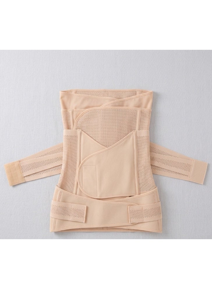 3-In-1 Postpartum Belly Band Post Pregnancy Abdominal Belt Postnatal Shapewear Set for Belly Waist and Pelvis Wrap - Size M - Image 1