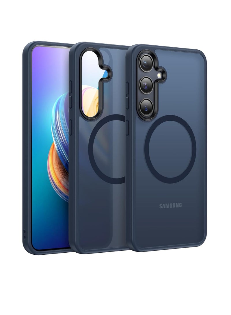 JSJM S23 PLUS JSJM Back CASE with Magsafe Charging FOR SAMSUNG GALAXY S23 PLUS ( Design 137 ) [Blue Color] - Image 1