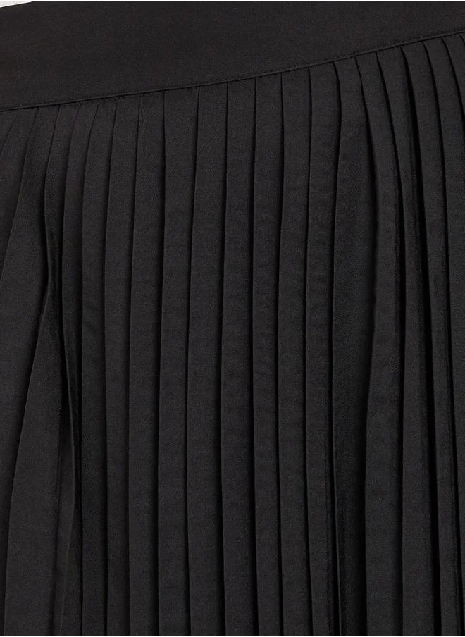 ستايلي Pleated Flared Maxi Skirt