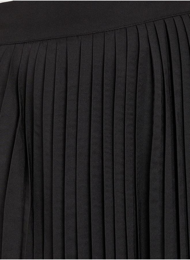 Styli Pleated Flared Maxi Skirt  - Image 3