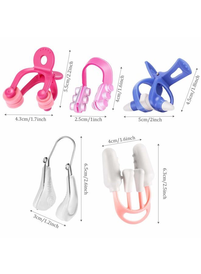 Frienda 5 Pieces Nose up Lifting Clips Nose Lifters Beauty Clips Silicone Nose Bridge Slimming Clips Nose Massagers Tools for Women - Image 2