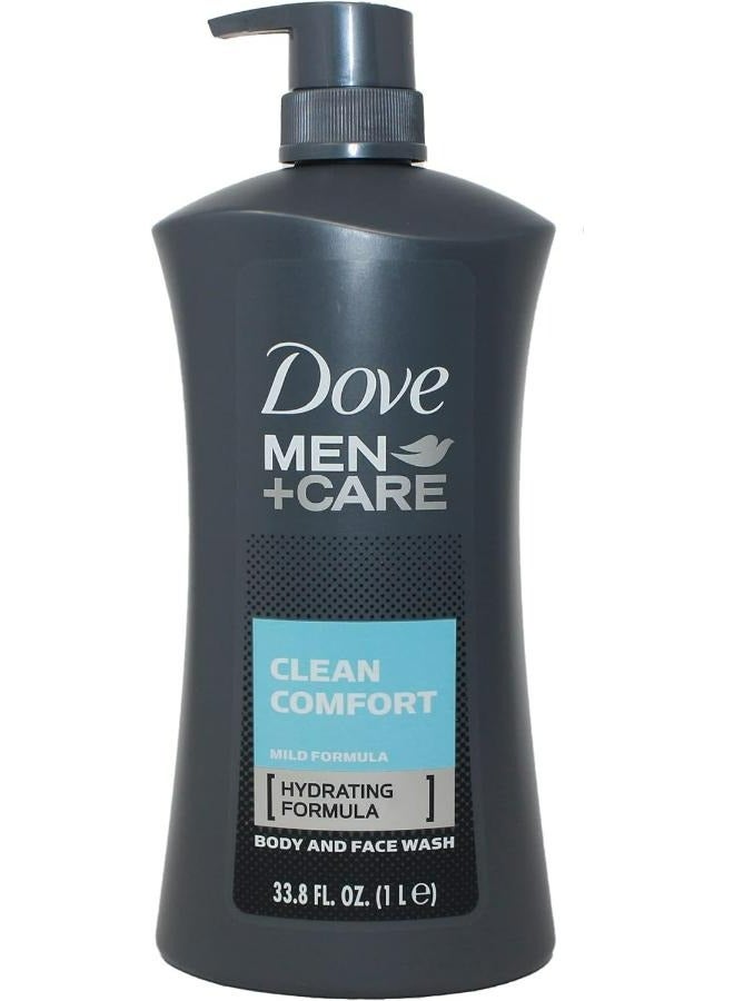 Dove Body Wash And Face Wash Clean Comfort Scent Hydrating Formula 1 Liters - Image 1