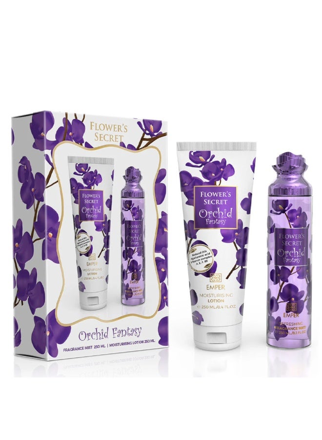 Ember Flower Secret Gift Set Body Mist 250 ml with Moisturizing Lotion 250 ml - Image 2