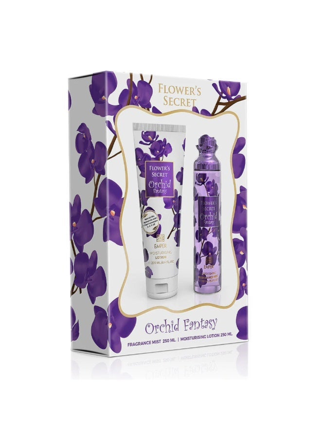 Ember Flower Secret Gift Set Body Mist 250 ml with Moisturizing Lotion 250 ml - Image 2