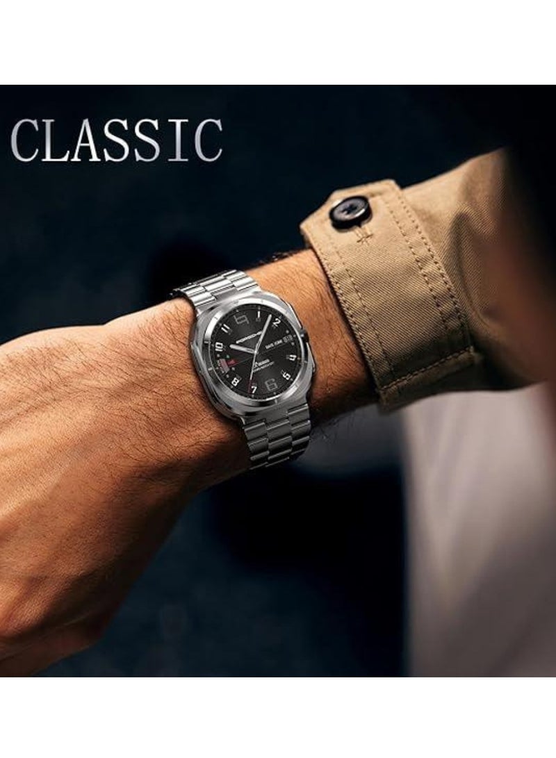 JAJEEK Stainless Steel Band for Samsung Galaxy Watch Ultra 47mm (2024) | Premium No-Gap Solid Metal Replacement Strap | Business Style Adjustable Wristband for Men & Women | Durable, Elegant, and Comfortable Watch Band | Easy to Install & Stylish Design - Image 2