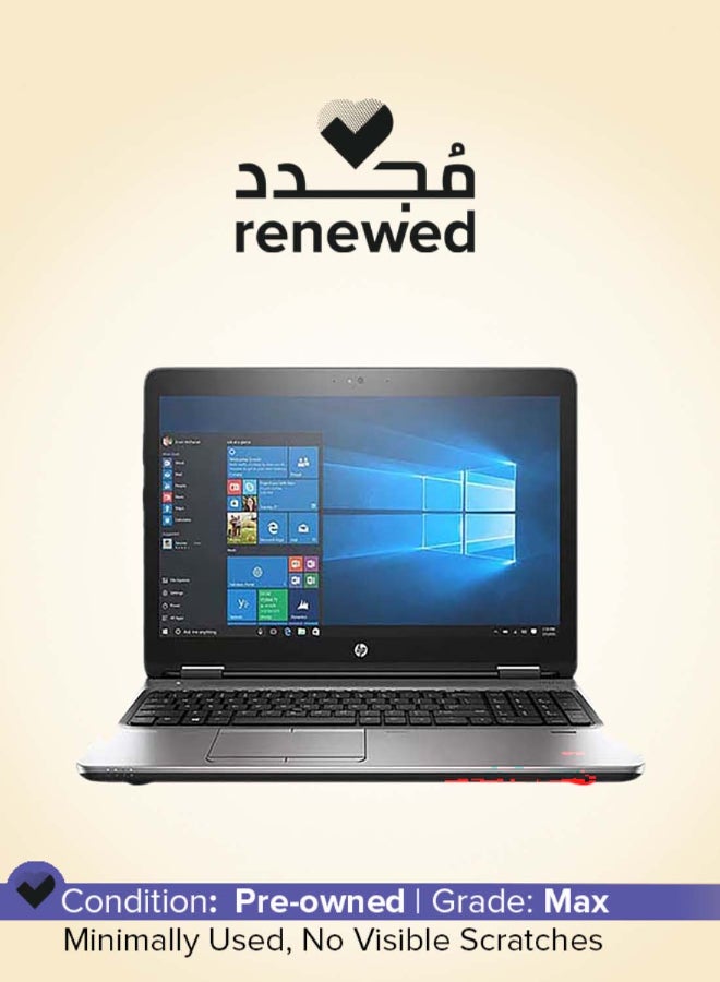 HP Renewed - ProBook 650 G3 Laptop With 15.6-Inch Display, Core i7-7th Gen/8GB RAM/256GB SSD/Windows 10 English Silver - Image 1