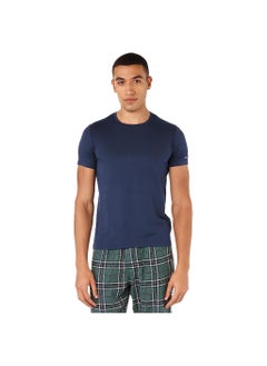 REDCOTTON Undershirt for men, short sleeves, Requral fit from Red Cotton, Navy Blue  - Image 1