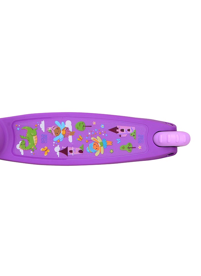 BoldCube 3 Wheel Scooter Folding Teeny Fairytale, Foldable Handlebar Kids Kick Scooter, For age 3 years+ (Lilac)  - Image 1