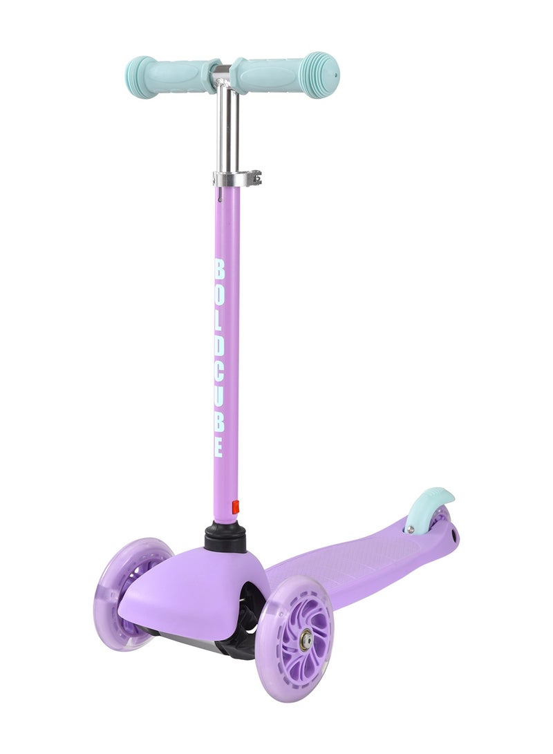BoldCube 3 Wheel Scooter Folding Teeny Fairytale, Foldable Handlebar Kids Kick Scooter, For age 3 years+ (Lilac) - Image 2