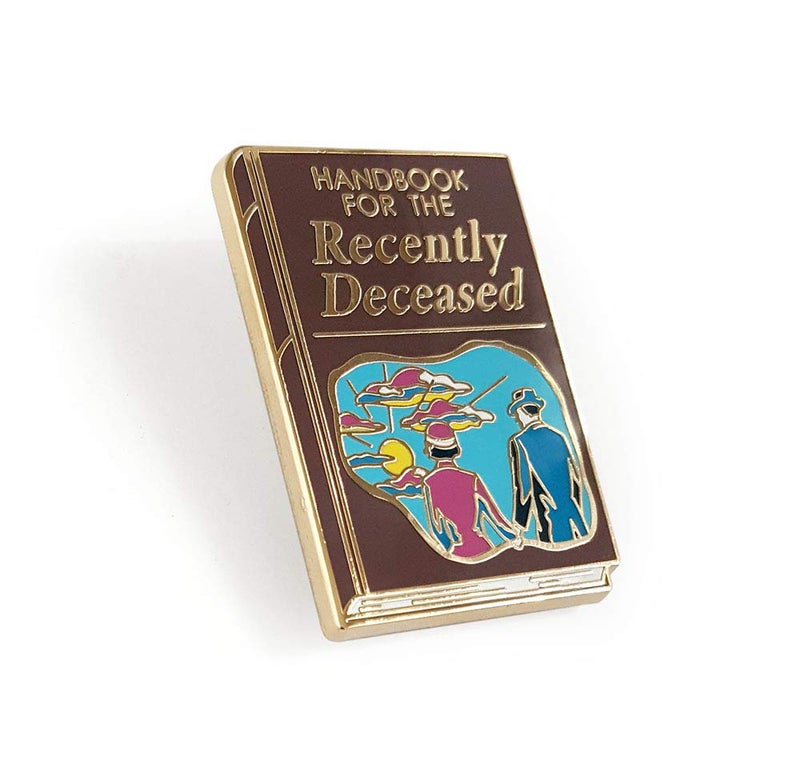 Pinsanity 'Handbook for the Recently Deceased' Enamel Lapel Pin - Image 2