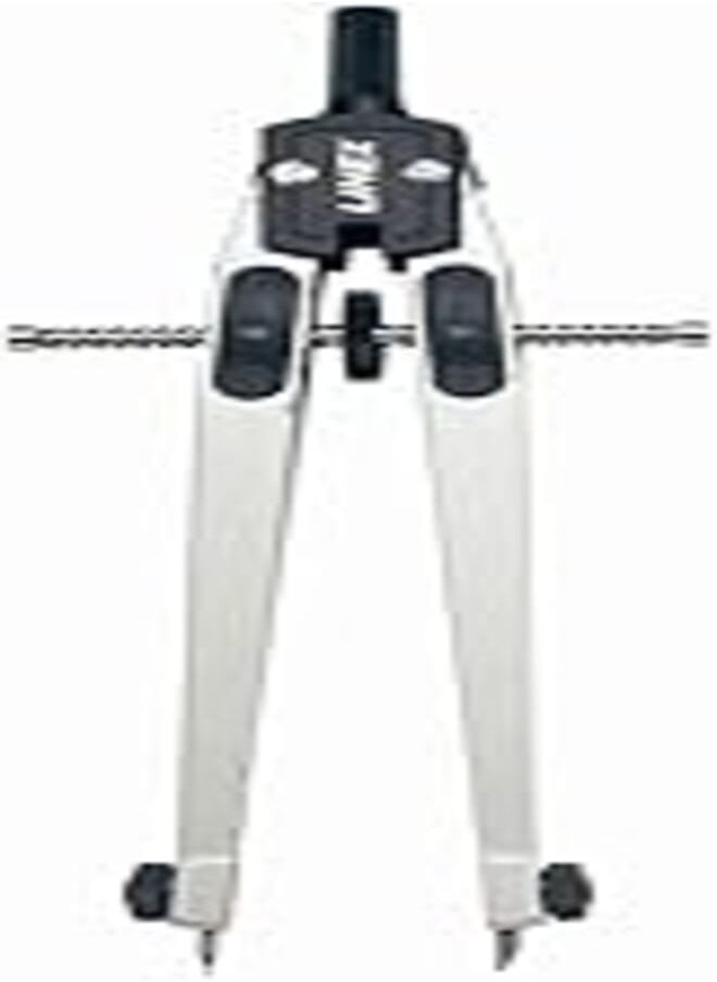 Linex Linex 100411013 quick action compass professional compass 17 cm silver/black spindle guide, precise and precise geometry compass with extra leads in fixed box 