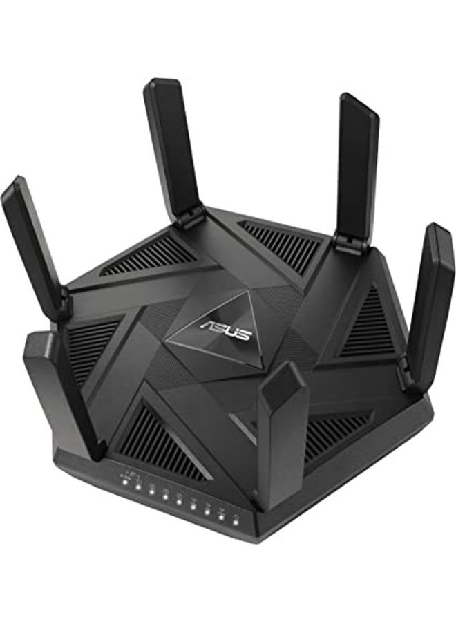 ASUS RT-AXE7800 Triband WiFi6E (802.11ax) Extendable Router, New 6GHz Band, 7800Mbps, ASUS Safe Browsing, Enhanced Network Security with AiProtection Pro and Instant Guard Sharable Secure VPN, Free Parental Controls, 2.5G Port, Link Aggregation, Smart Home | 90IG07B0-MU9B00 Black - Image 1