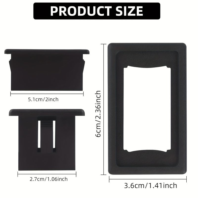 S Rocker Switch Holder Panel Automotive ABS Plastic Housing Kit 4 Way Mount Toggle Switch - Image 2