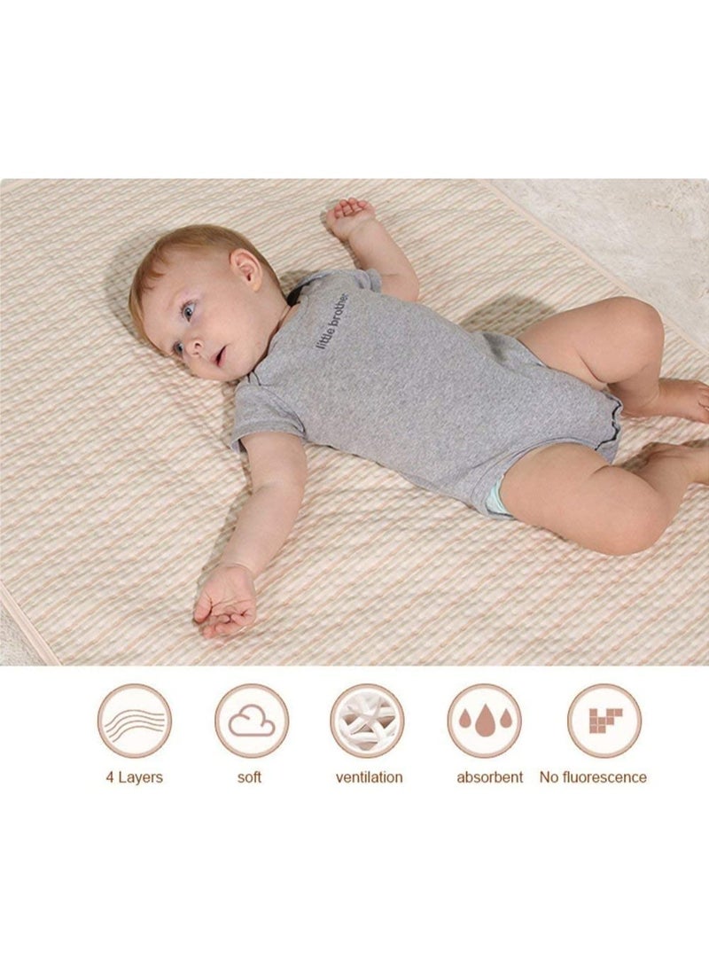 NXT Waterproof Bed Pad Washable Mattress Protector 4 Layer Blanket Sheet Soft and Absorbent Urine Pads for Baby Toddler Children and Adults with Incontinence - Image 3