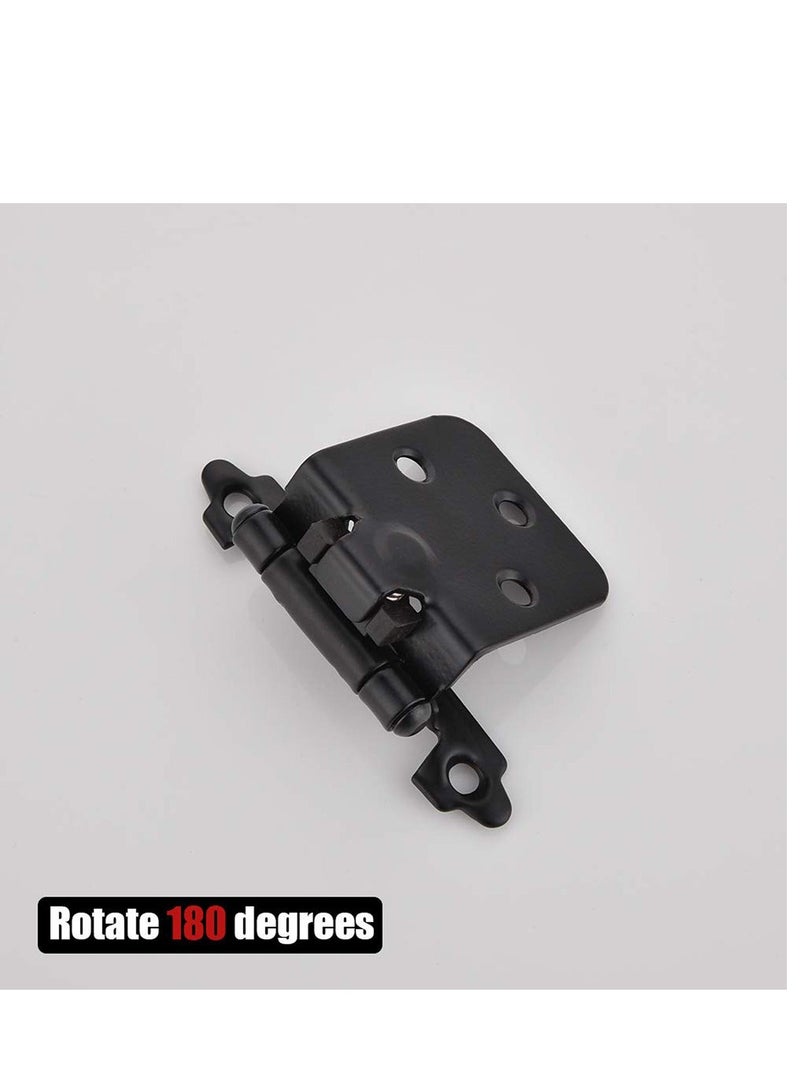 1/2 Inch Overlay Cabinet Door Hinges, Flush Cabinet Hinges, 2 Pack Matte  - Image 4