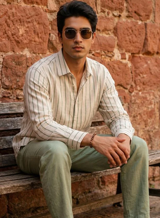ترولوم Men Comfort Striped Casual Shirt