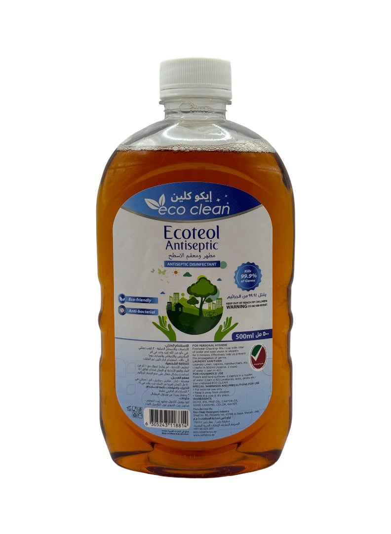Eco Clean Antiseptic Antibacterial Disinfectant Liquid 500ml