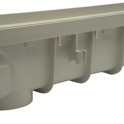 NDS مجموعة تصريف القنوات من NDS Pro Series، 5-1/2 بوصة × 39-3/8 بوصة، قناة عميقة، شبكات فولاذية مجلفنة، أغطية نهائية/مخرج، 5 بوصة - Image 5