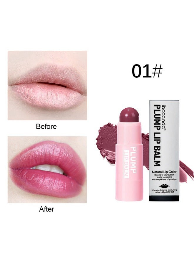 ibcccndc Lip Plumper Lip Balm - Natural Lip Color，Buildable Lip Color，Face Makeup with Lasting Hydration#01 - Image 2
