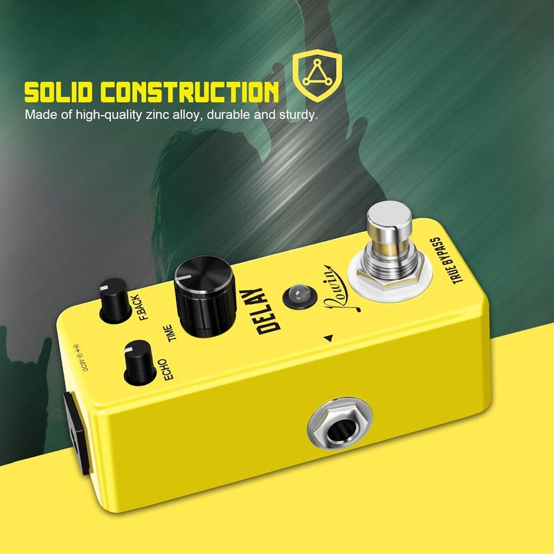 Rowin Analog Vintage Delay Guitar Effect Pedal - Image 4