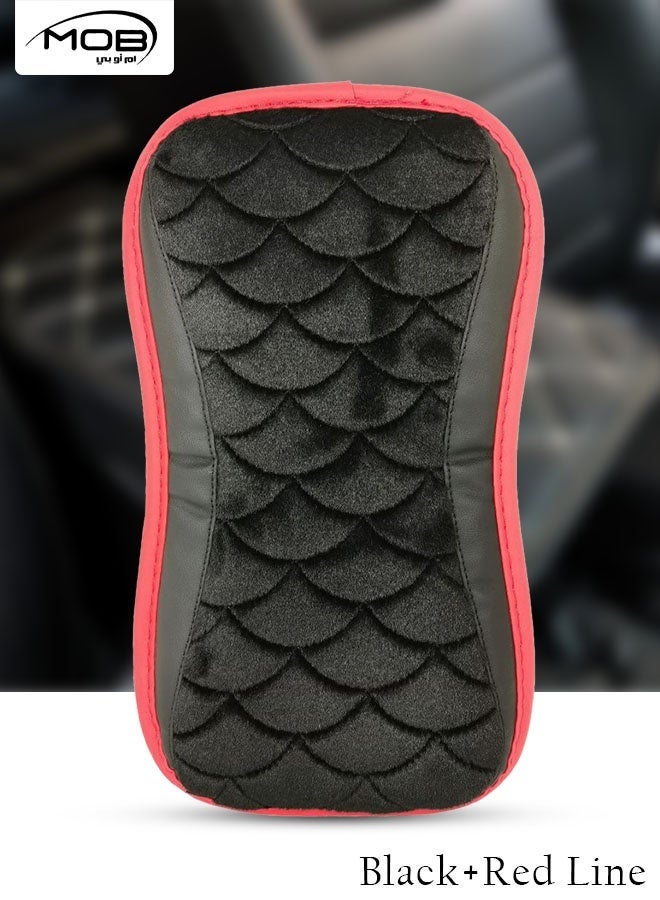 MOB Car Armrest Cushion Soft Memory Foam Elbow Support Pad Center Console Cover Wear Resistant Protector Universal Fit - Image 1
