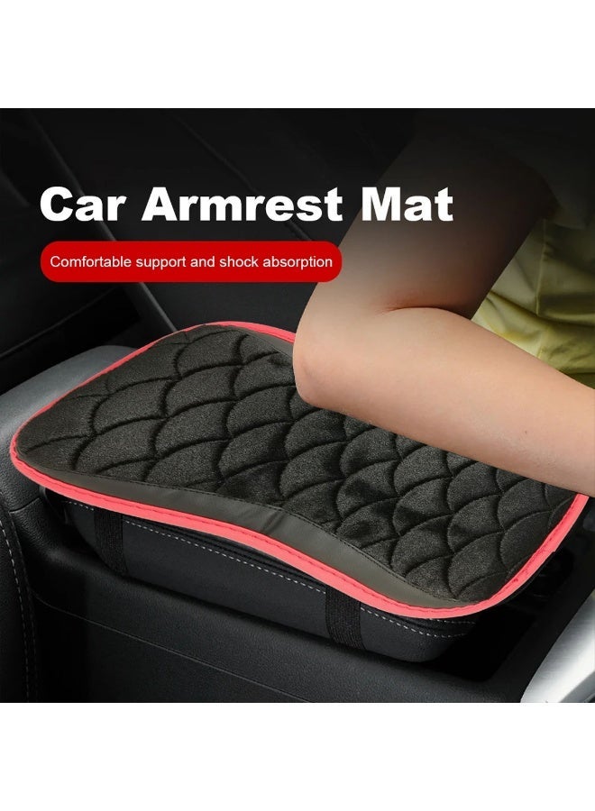 MOB Car Armrest Cushion Soft Memory Foam Elbow Support Pad Center Console Cover Wear Resistant Protector Universal Fit - Image 5