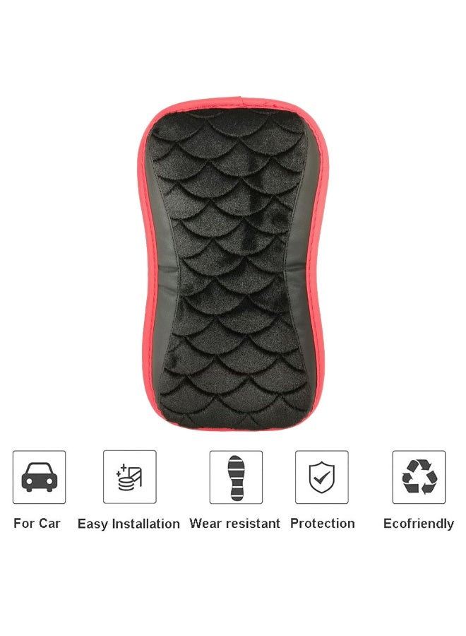 MOB Car Armrest Cushion Soft Memory Foam Elbow Support Pad Center Console Cover Wear Resistant Protector Universal Fit - Image 2