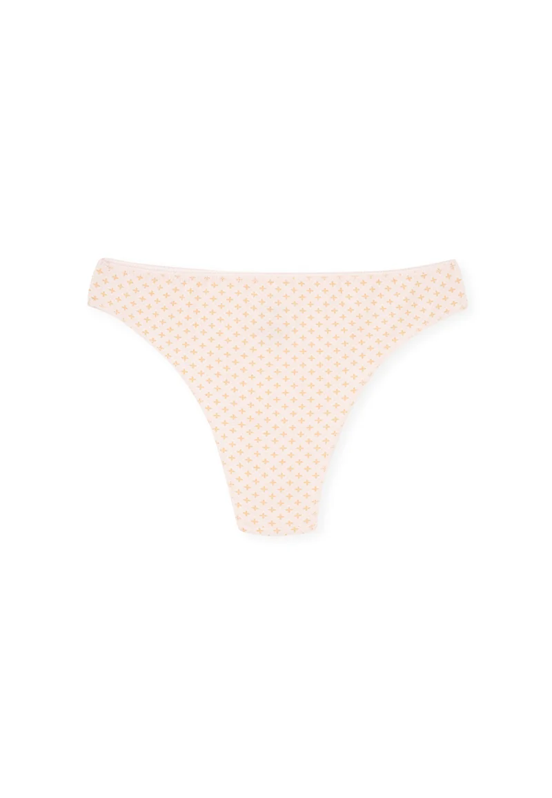 dagi  3 Pack Geometric Mid Rise Pink Cotton Blend Brazilian for Women | Best Price UAE