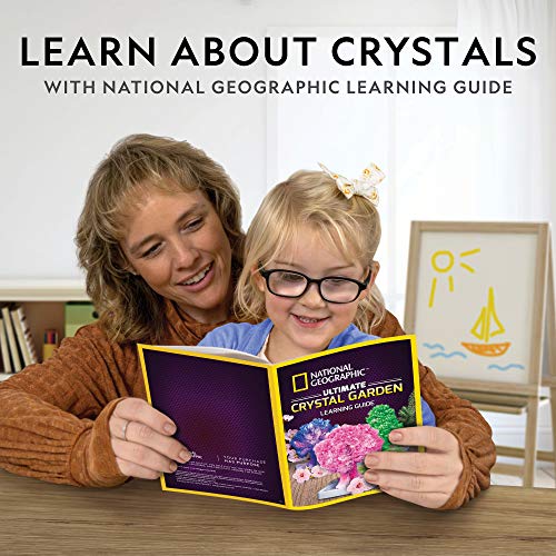Blue Marble National Geographic Craft Kits for Kids - Crystal Growing Kit - Grow a Crystal Garden in Just 6 Hours, Educational Craft Includes Art Project, Geode, STEM Arts and Crafts for Girls (Amazon Exclusive) - Image 5