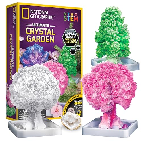 Blue Marble National Geographic Craft Kits for Kids - Crystal Growing Kit - Grow a Crystal Garden in Just 6 Hours, Educational Craft Includes Art Project, Geode, STEM Arts and Crafts for Girls (Amazon Exclusive) - Image 1
