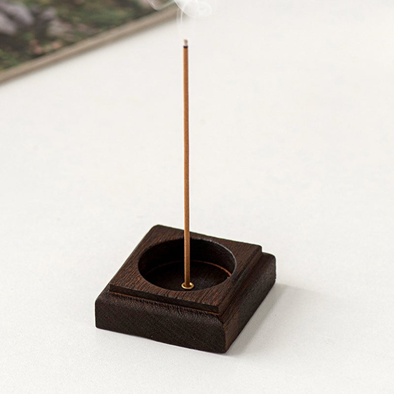 Rustic Incense Stick Holder Incense Tray Desktop Small Censer - Image 4