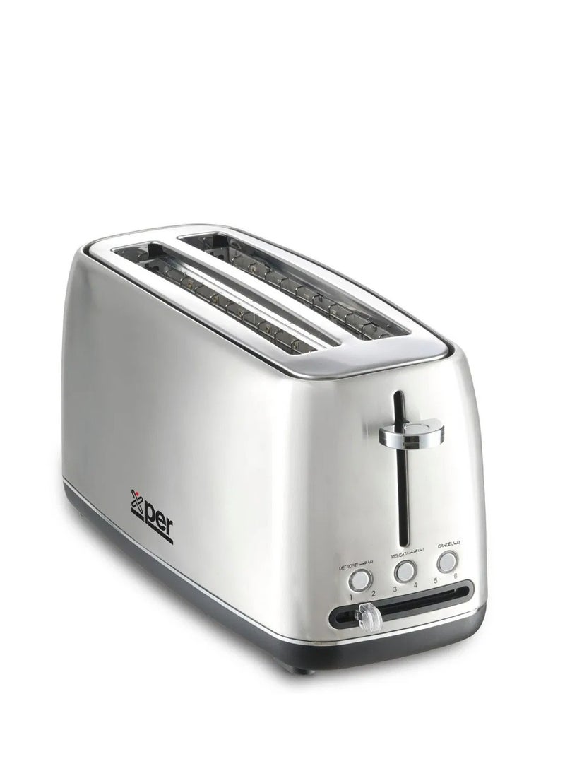 XPER 4-Slice 1550W Steel Toaster XPTO-950-24