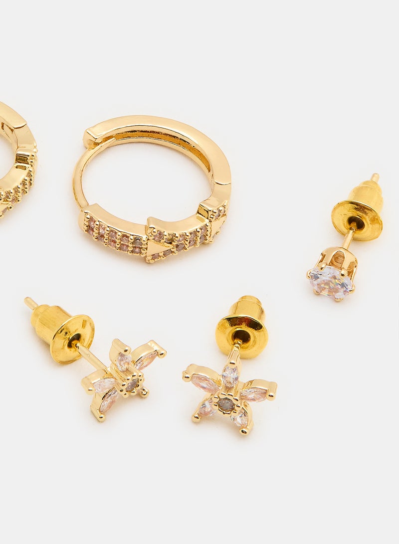 أقراط مطلية بالذهب - Image 2