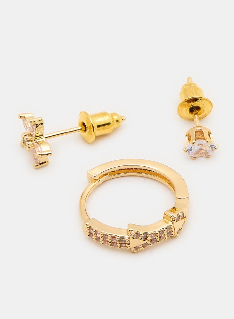 أقراط مطلية بالذهب - Image 3