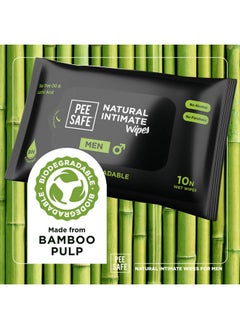 PEESAFE Pee Safe Intimate Wipes for Men, Biodegradable, pH balanced - 40 Wipes (Pack of 4) | 100% Biodegradable Hygiene Wipes | Prevents Irritation In Intimate Areas  - Image 5